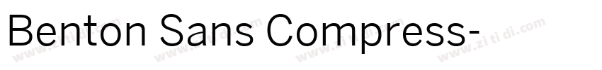 Benton Sans Compress字体转换
